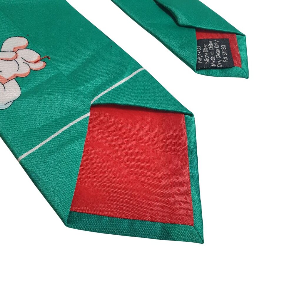 Santa Football Holiday Necktie Hallmark Traditions Vintage Christmas Tie Gift - Picture 5 of 5